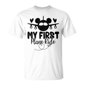 My First Plane Ride My 1St Flight Airplane Lovers T-Shirt | Mazezy