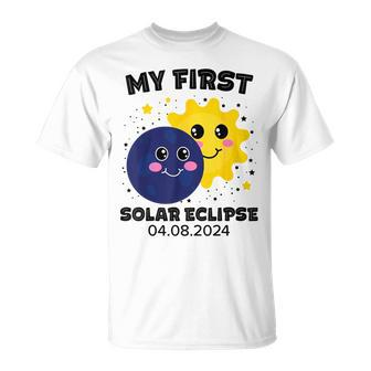 My First Solar Eclipse Toddler Boys Girls 2024 Solar Eclipse T-Shirt | Mazezy