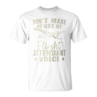 My Flight Attendant Voice Aviation Stewardess Plane Pilot T-Shirt - Monsterry UK