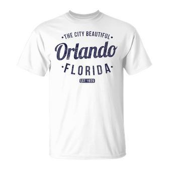Florida Vintage Minimalist Retro Souvenir Fl Orlando T-Shirt - Monsterry