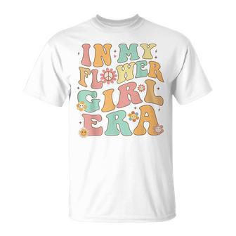 In My Flower Girl Era Retro Groovy Flower Girl Cute T-Shirt - Monsterry CA