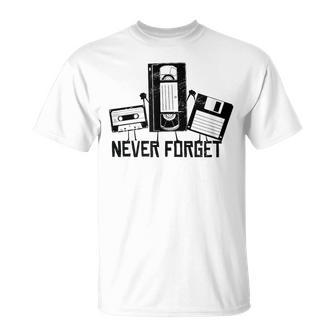 Never Forget 90S 80S Video Cassette T-Shirt - Seseable