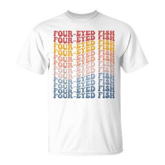 Four-Eyed Fish Groovy Retro Fish T-Shirt - Monsterry