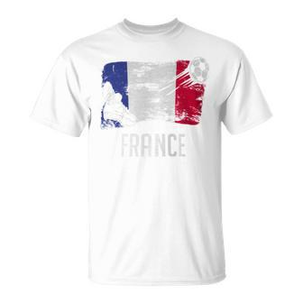 France Flag Jersey French Soccer Team French T-Shirt - Monsterry