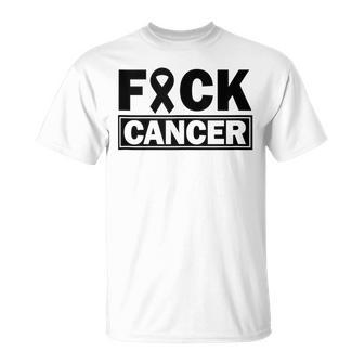Fuck Cancer Ribbon Cute Cancer Sucks Strong Fighter T-Shirt - Monsterry AU