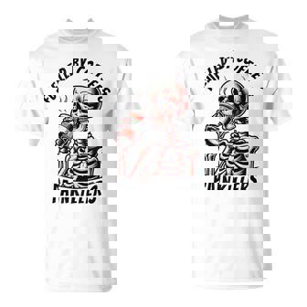 Fuelled By Coffee Painkillers Chronic Pain Spoonie White T-Shirt | Mazezy