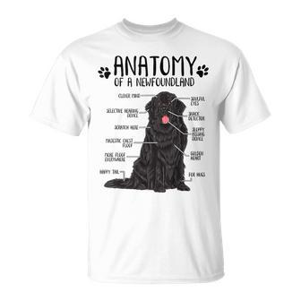 Anatomy Newfoundland Dog Cute Newfie Lover T-Shirt - Seseable