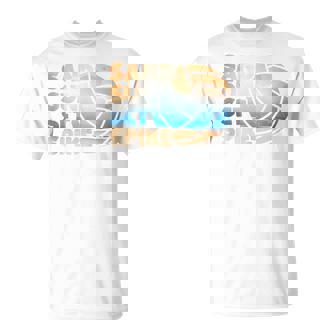 Beach Volleyball Player Vball Quote Sand Sun Set Spike T-Shirt | Mazezy