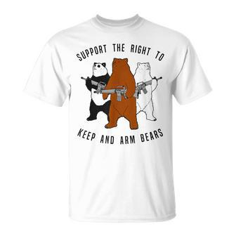 Bear Fun Support The Right To Arm Bears T-Shirt - Monsterry UK