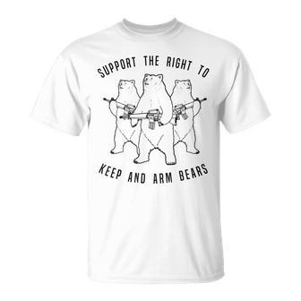 Bear Support The Right To Arm Bears T-Shirt - Monsterry AU