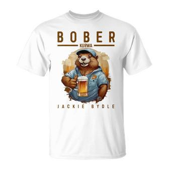 Bober Bóbr Kurwa Polish Kurwa Bober T-Shirt - Seseable