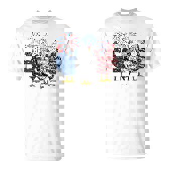 Chicken 4Th Of July Patriotic American Chicken Lover T-Shirt | Mazezy