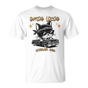 Chola Cholo Lowrider Gatos 90S Style T-Shirt - Seseable
