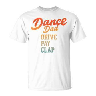 Dad Dance Retro Proud Dancer Dancing Father's Day T-Shirt - Seseable