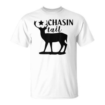 Deer Hunting Chasin Tail T-Shirt - Monsterry