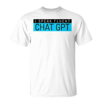 Father's Day Nerd Man Chat Gpt Joke Gym T-Shirt - Monsterry