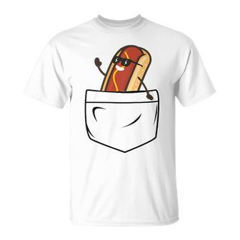 Hotdog In A Pocket Meme Grill Cookout Barbecue Joke T-Shirt - Monsterry DE