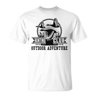 Hunting Hunter Hunting Club Outdoor Adventure T-Shirt - Monsterry