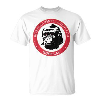 International Order For Gorillas Nerd Geek Graphic T-Shirt - Monsterry
