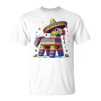 Pinata Cinco De Mayo Mexican Fiesta Pinata Sombrero T-Shirt | Mazezy AU