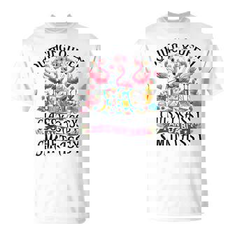 Quilting Queen Cute Flamingo Quilter Sewing Sewer T-Shirt - Seseable