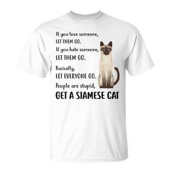 Siamese Apparel Get A Siamese Kitten Cat T-Shirt - Monsterry