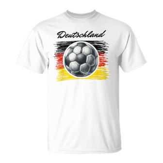 Fussball Fußball Mannschaft Flagge Deutschland Fan T-Shirt - Geschenkecke