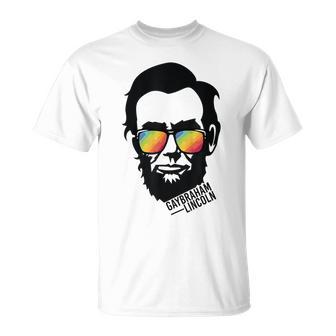 Gaybraham Lincoln American Lgbtq Gay Pride T-Shirt - Monsterry UK