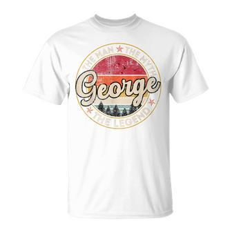 George The Man The Myth The Legend Personalized Name T-Shirt - Monsterry DE