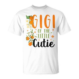 Gigi Little Cutie Baby Shower Orange 1St Birthday Party T-Shirt - Monsterry DE