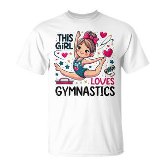 This Girl Loves Gymnastics Gymnastic Sport Lover T-Shirt - Seseable