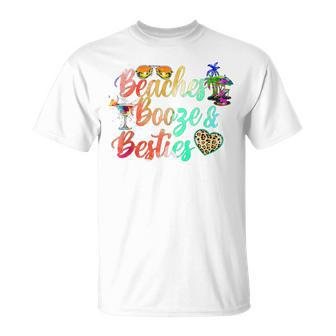 Girls Trip Girls Weekend Friends Beaches Booze & Besties T-Shirt - Monsterry CA