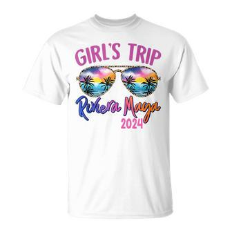 Girls Trip Riviera Maya Mexico 2024 Sunglasses Summer Squad T-Shirt - Seseable