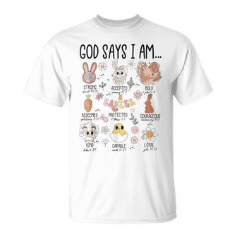God Says I Am Easter Day T-Shirt | Mazezy