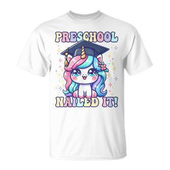 Graduation Preschool Unicorn Nailed It Pre-K Girls Grad T-Shirt - Monsterry CA
