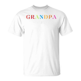 Grandpa Est 2024 First Time Grandpa Father's Day T-Shirt - Seseable