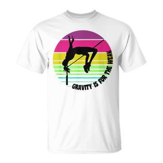 Gravity Is For The Weak Retro Colors High Jump T-Shirt - Monsterry AU
