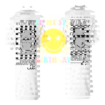 Groovy In My 9Th Birthday Era Nine 9 Years Old Birthday T-Shirt - Monsterry