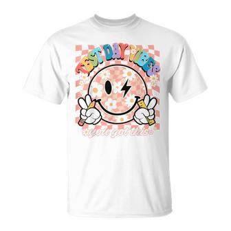 Groovy Smile Test Day Vibes This You Got Testing Day Teacher T-Shirt - Monsterry CA