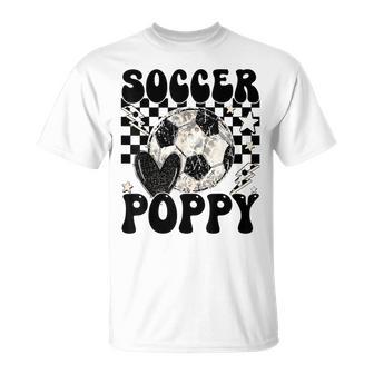 Groovy Soccer Poppy Ball Poppy Pride T-Shirt - Monsterry AU