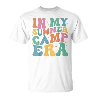 Groovy In My Summer Camp Era Retro Summer Camper Women T-Shirt - Seseable