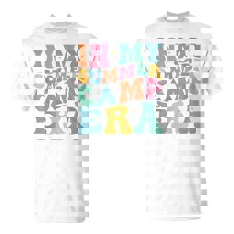 Groovy In My Summer Camp Era Retro Summer Camper Women T-Shirt - Seseable