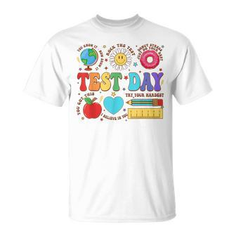 Groovy Testing Day Motivational Quotes Students Teachers T-Shirt - Seseable