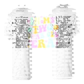 Groovy In My Two Year Old Era Girl 2Nd Birthday 2 Yrs Old T-Shirt - Thegiftio