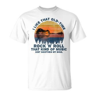 Guitar I Like That Old-Time Rock And Roll Soothes My Soul T-Shirt - Monsterry UK