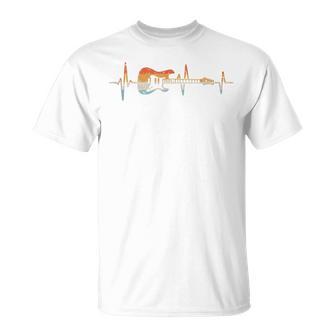 Guitarrista Latido Rock Música Retro Guitarra Sin Mangas Camiseta unisex - Regaloses