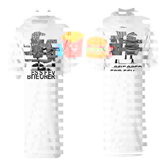 Hamburger French Fries Soda Bff Matching Best Friends T-Shirt - Thegiftio UK