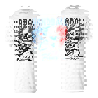 Handballeuse Supporter Français Coq Passion Handball Féminin T-Shirt - Cadeauxyz