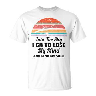 Hang Gliding Into The Sky I Go To Find My Soul T-Shirt - Monsterry AU