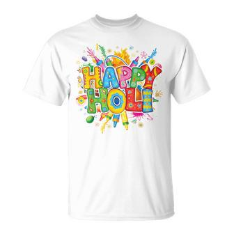 Happy Holi India Colors Festival Spring Toddler Boys T-Shirt | Mazezy